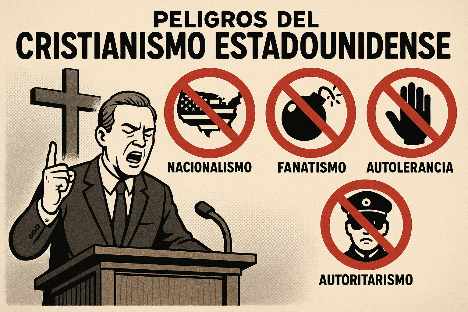 Peligros del cristianismo estadounidense: política, fanatismo y distorsión del mensaje espiritual