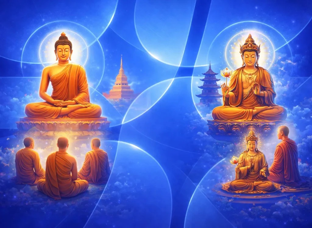 Budismo Theravada vs Mahayana: diferencias filosóficas fundamentales