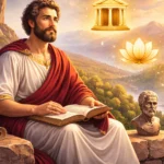 Filósofo estoico al atardecer